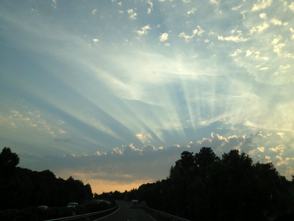 Clouds blue sky weather phenomenon