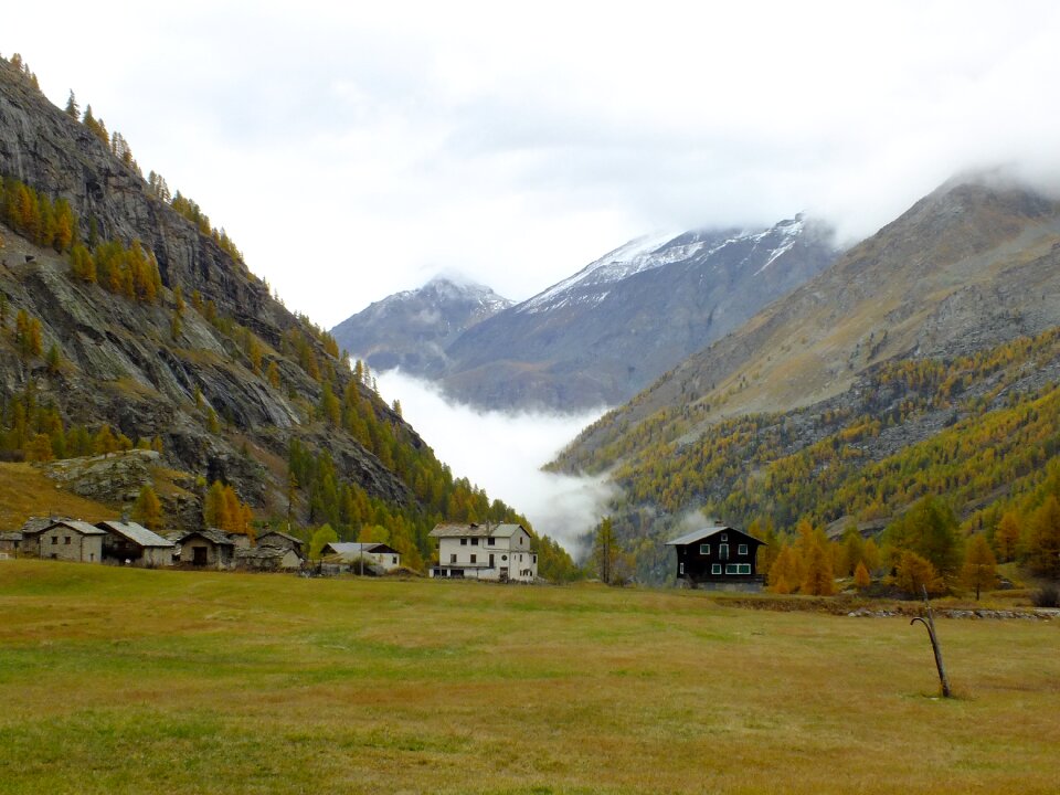 Gran paradiso national park autumn
