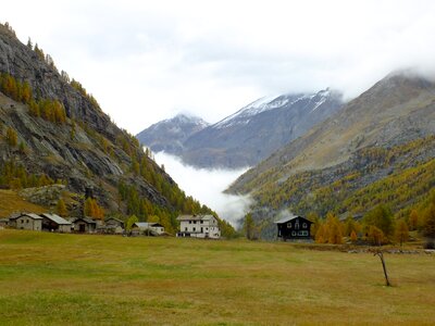 Gran paradiso national park autumn