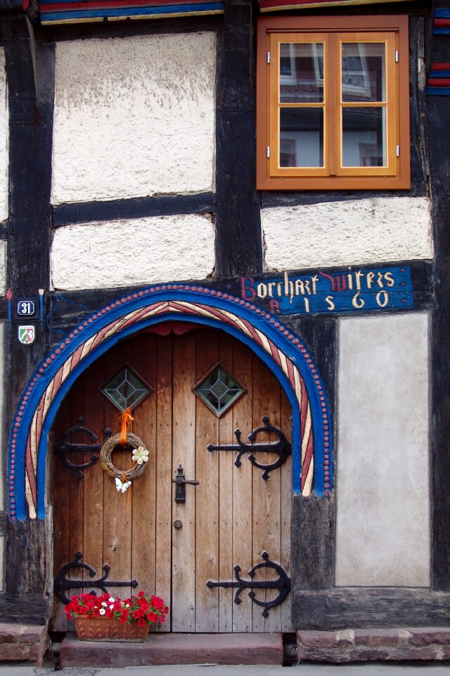 Truss fachwerkhaus window photo