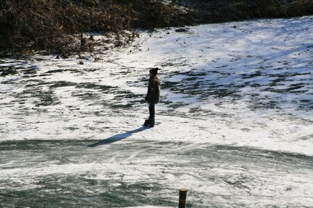 Frozen skate cold