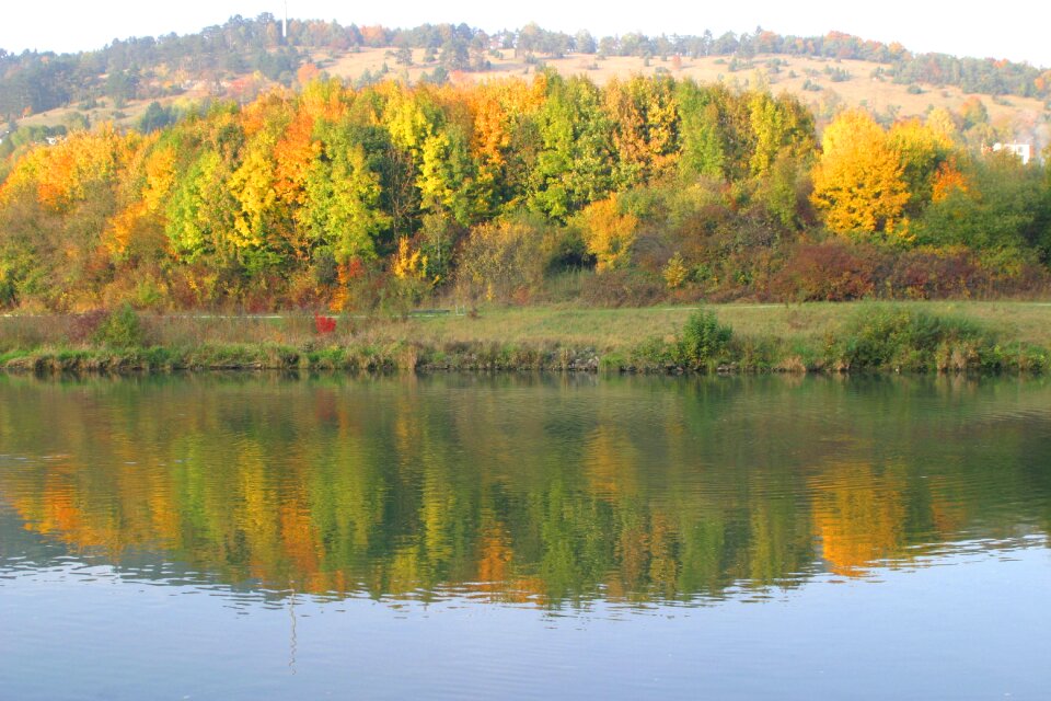 Autumn mood riedenburg main danube canal