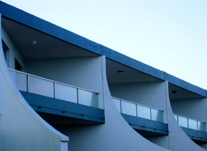 Curved balconies slants photo