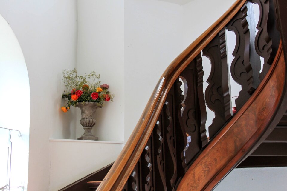 Staircase architecture castle