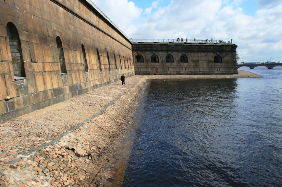 Grey-brown arched openings walkway