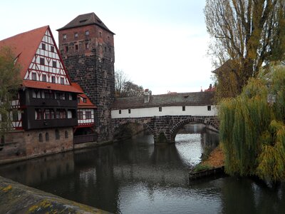 Bridge autumn tower photo