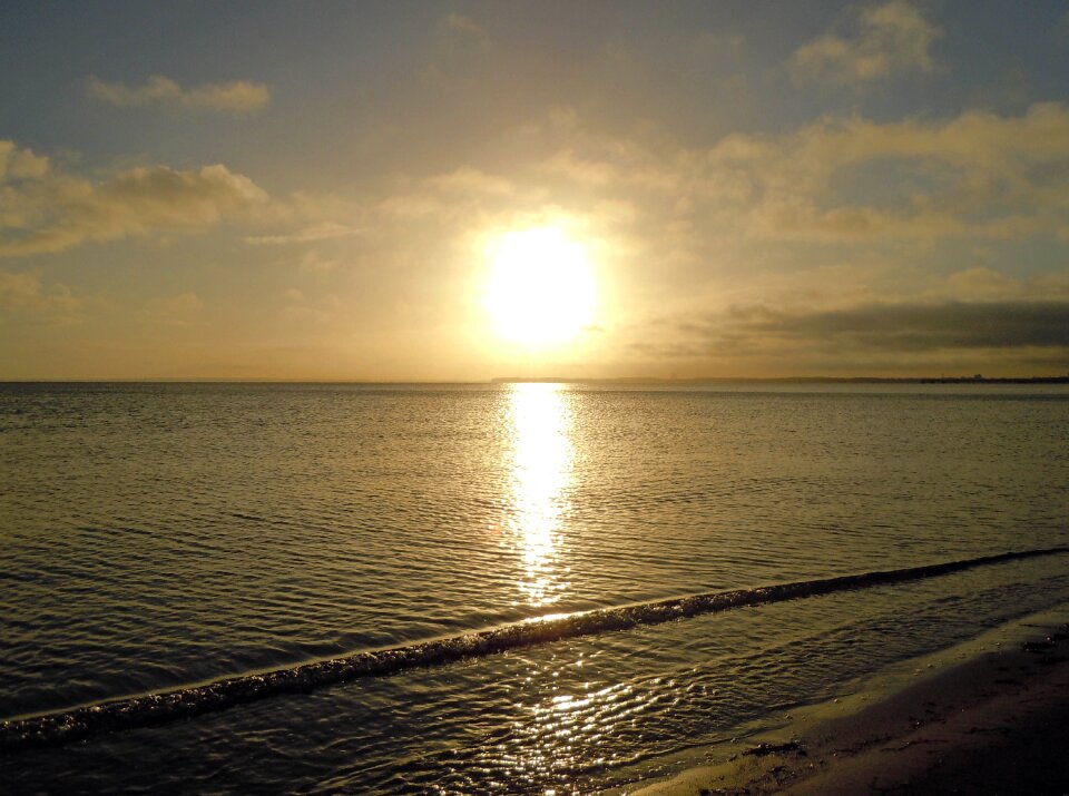 Sunrise baltic sea sea