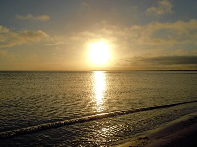 Sunrise baltic sea sea photo