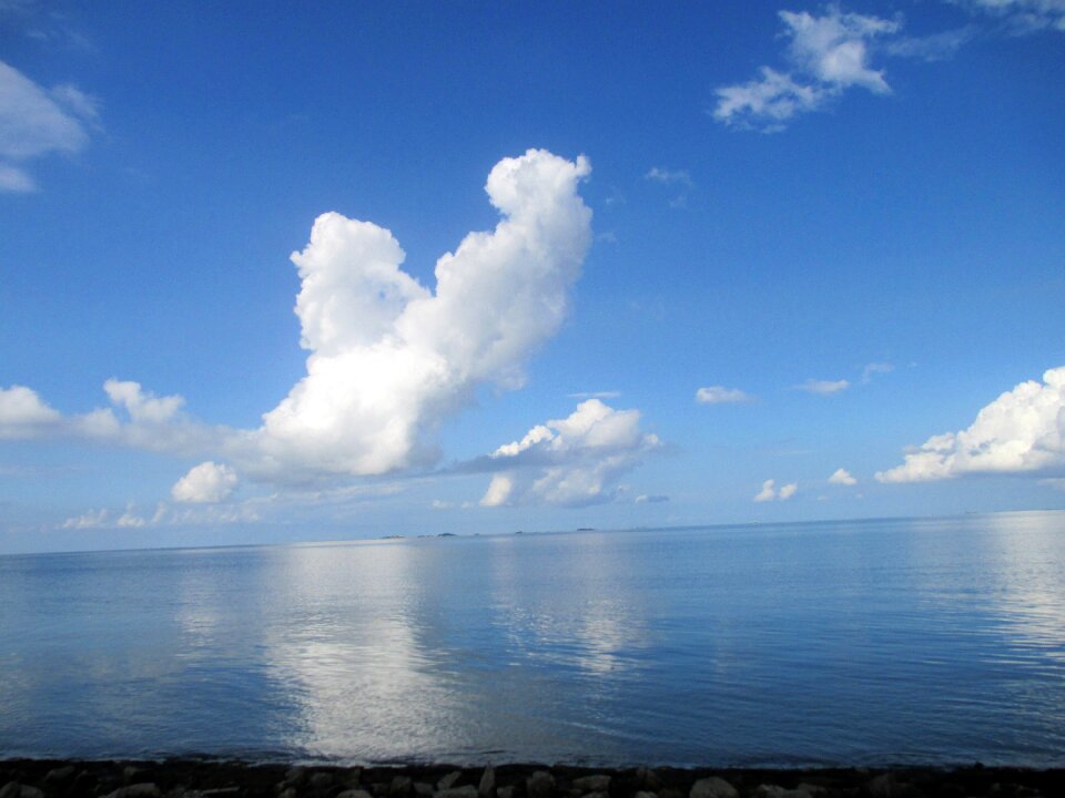 North sea island clouds
