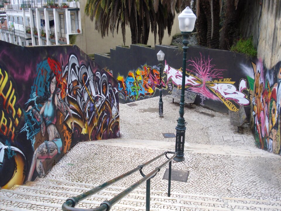 Stairs urban city