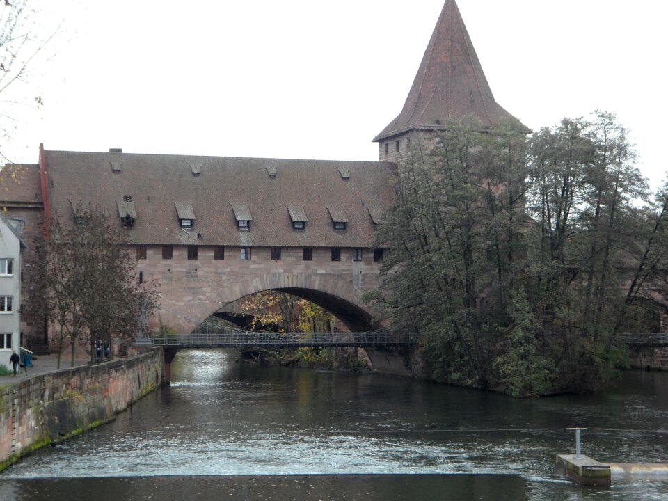 Bridge autumn tower