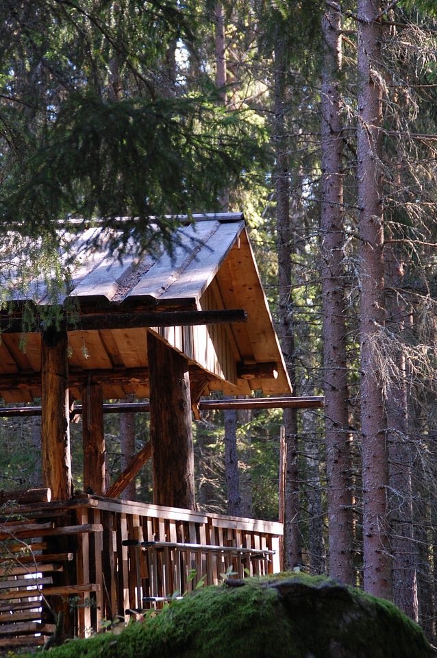 Shine through hut shelter photo