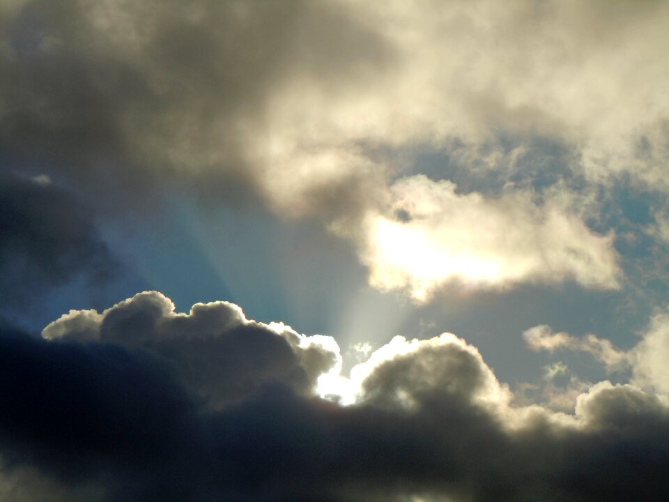 Clouds sunbeam rain clouds