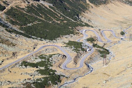 Valley curves mountains photo