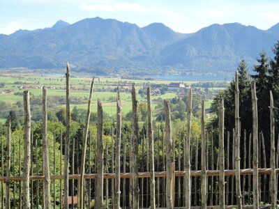 Farm museum mountains horizon