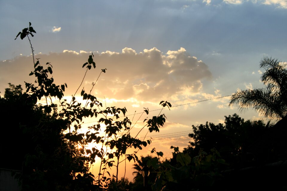 Light clouds edging