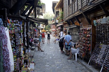 Market booth seller