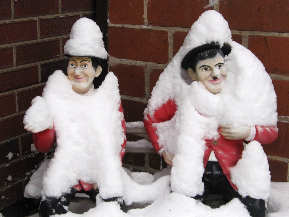 Thick and stupid in the snow thick and stupid in the winter dick and stupid characters