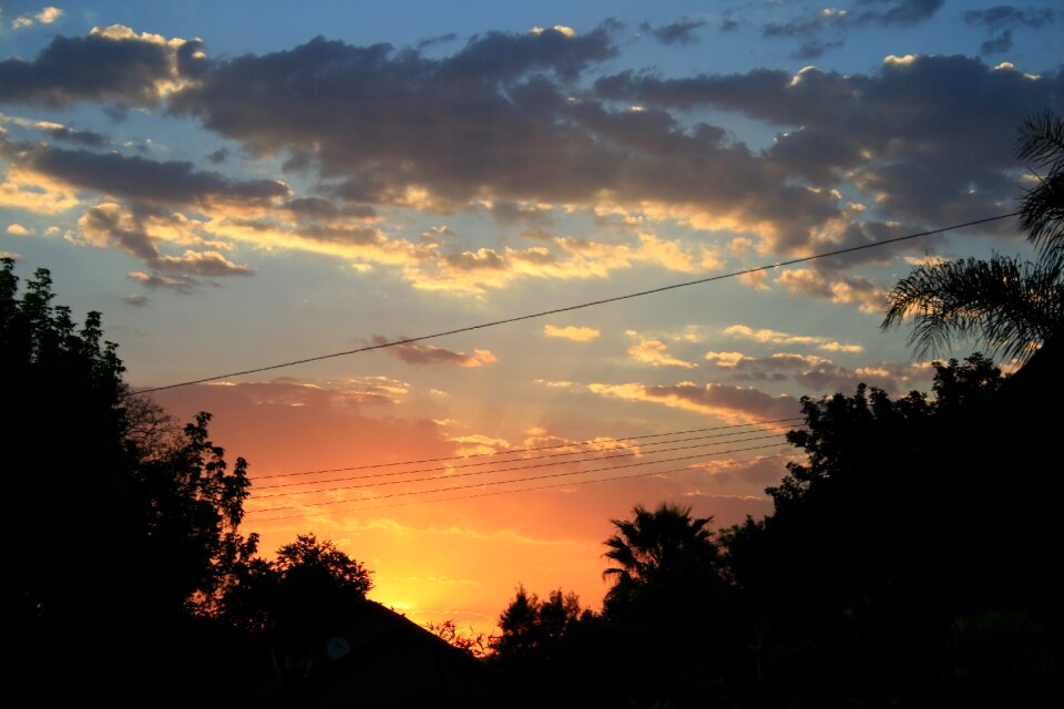 Yellow clouds loose photo