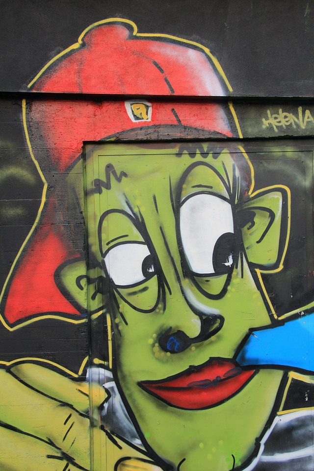 Graffiti street art colorful