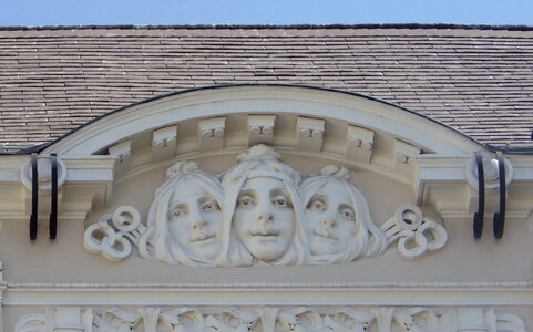 Art nouveau vienna stucco