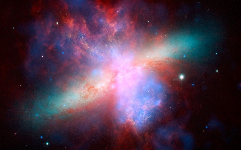 Spiral galaxy constellation large bear m 82