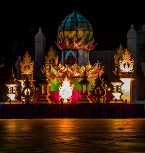 North thailand night photograph abendstimmung photo