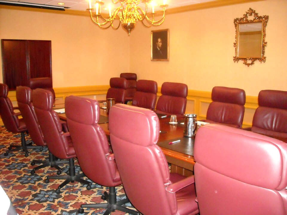 Table chairs meeting room