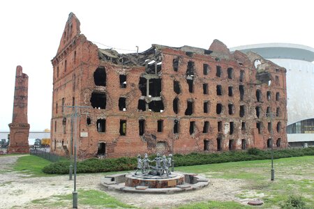 Volgograd the ruins of the mill photo