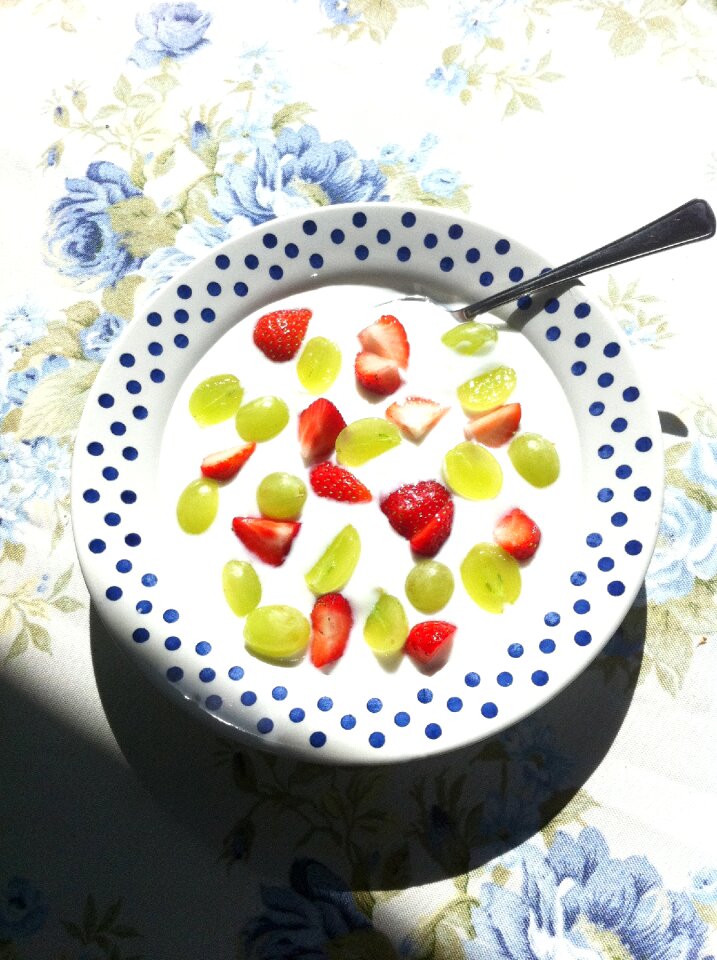 Polka dot plate green