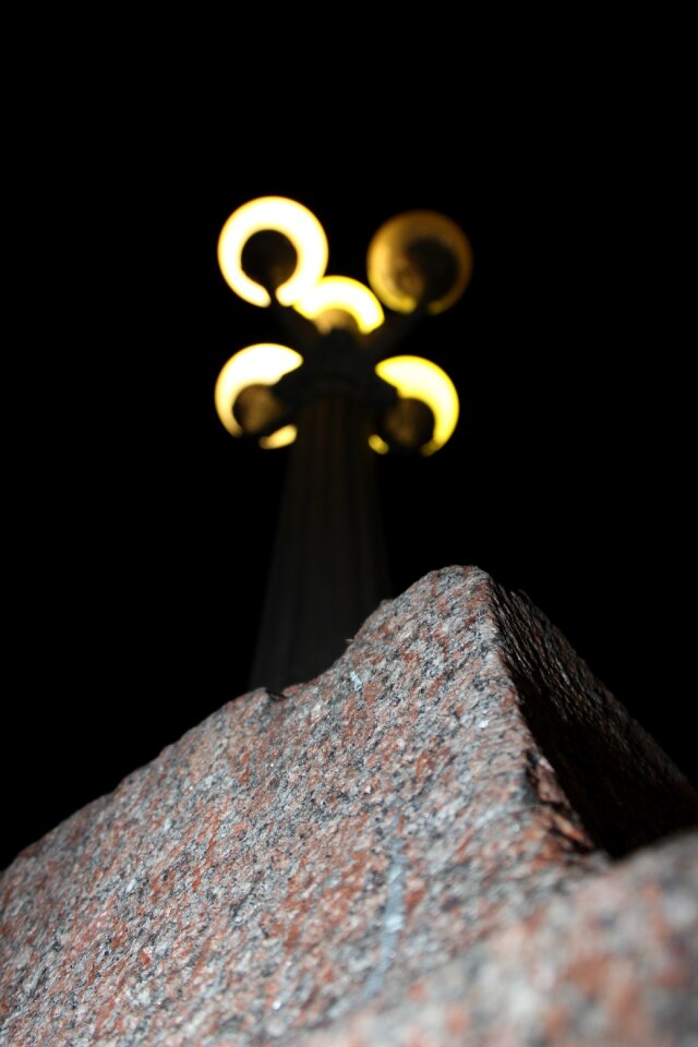 Stone lantern macro photography