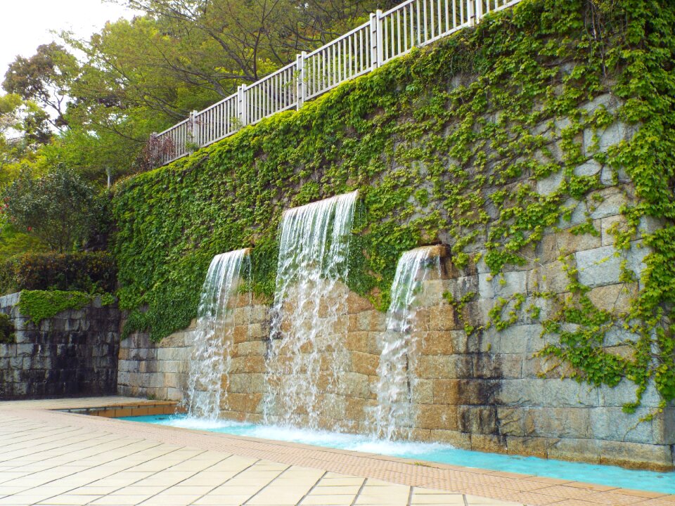 Wall water waterfall