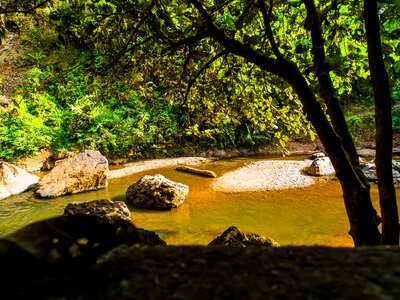 River landscape stones north thailand