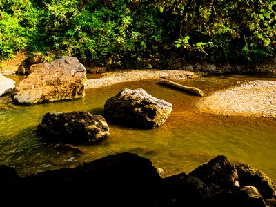 River landscape stones north thailand photo