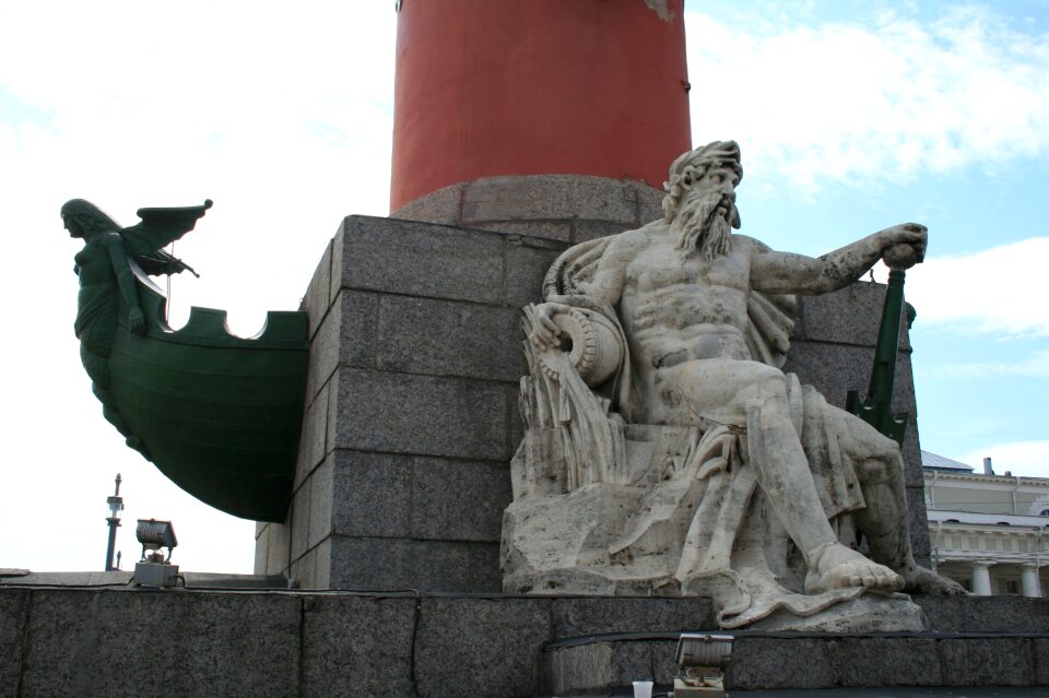 Grey statue male figure