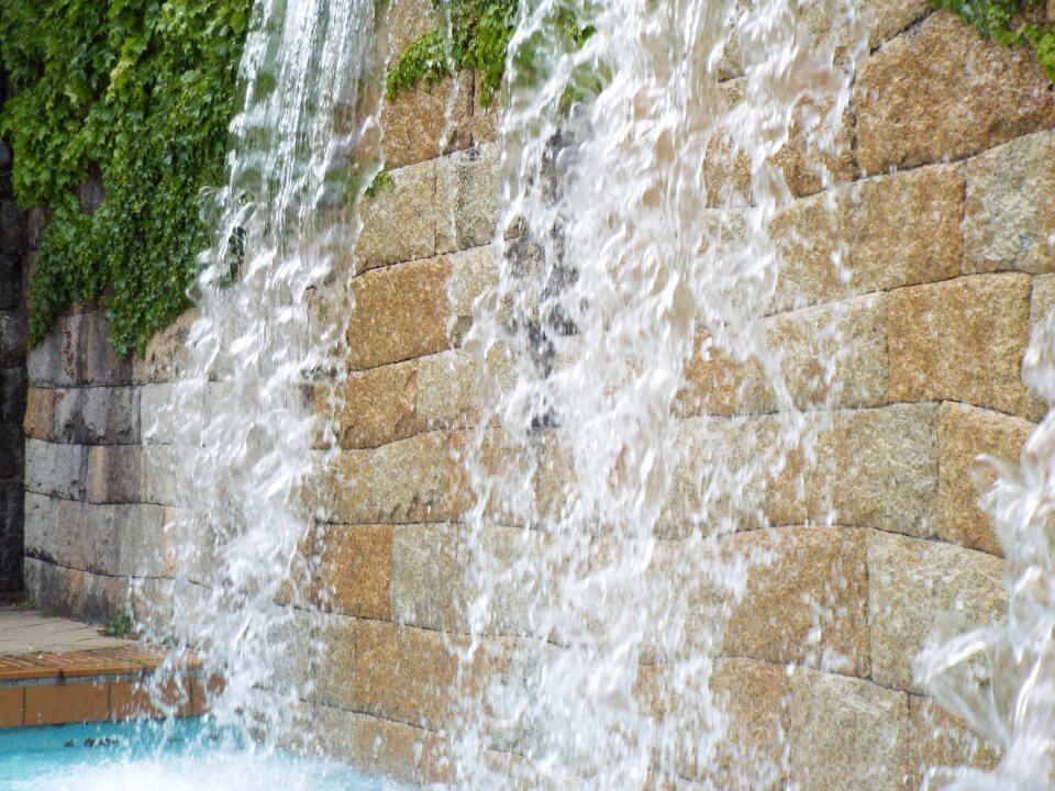 Wall water waterfall