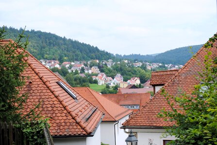 Middle ages historical city view