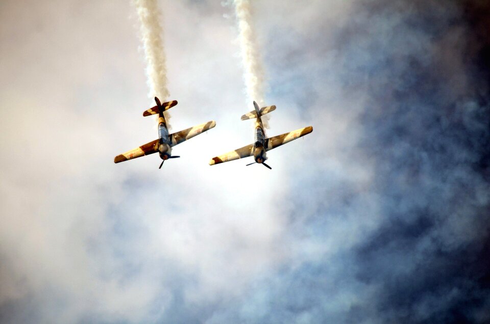 Propeller plane airshow aeroplanes