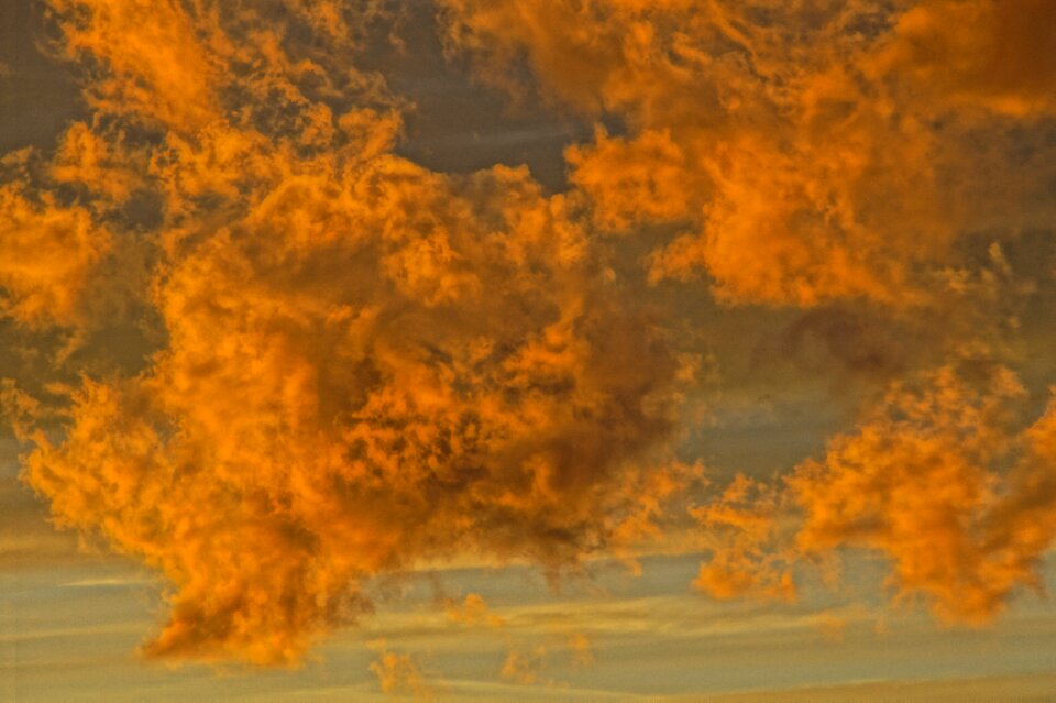 Illuminated sky cloud abendstimmung