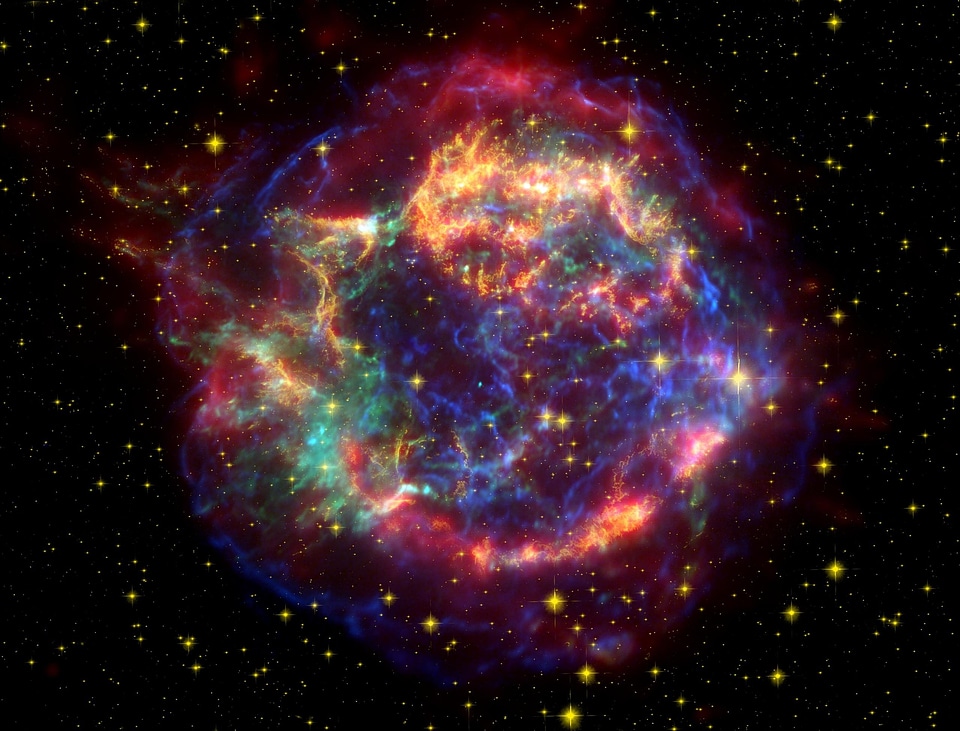 Cassiopeia constellation supernova explosion supernovae photo