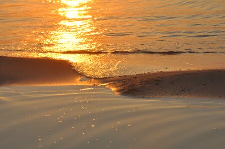 Wave evening the baltic sea