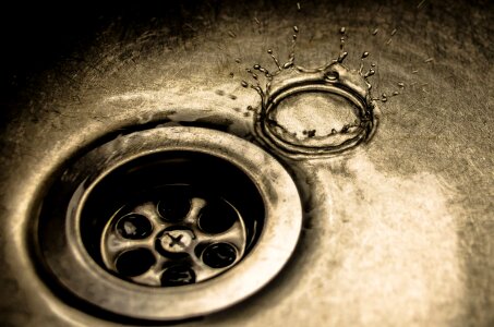 Sink dark chrome photo
