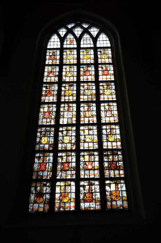 Glass stained text