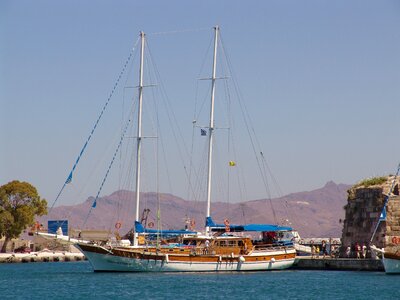 Greece kos island sailing photo