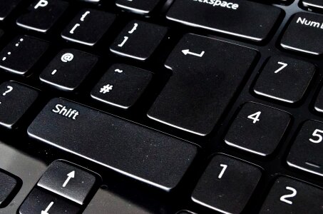 Laptop key alphabet photo