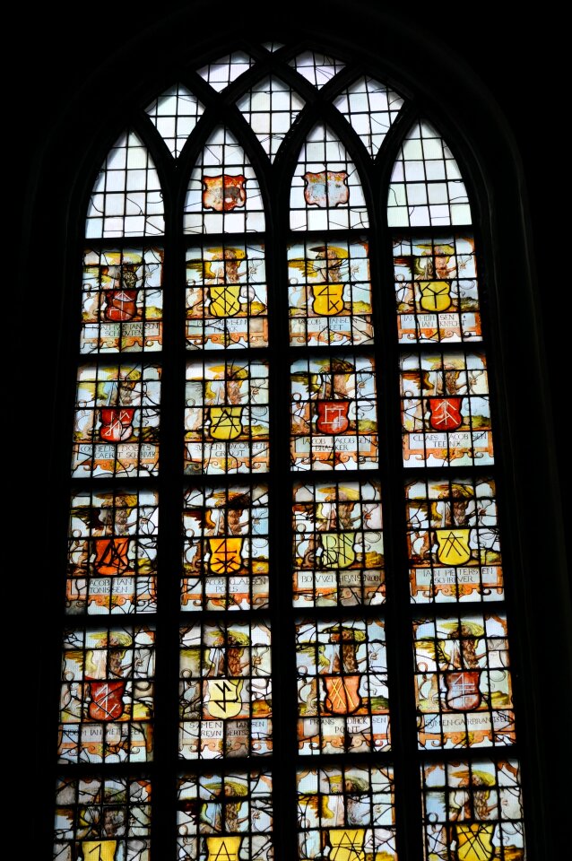 Glass stained text