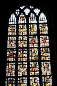 Glass stained text