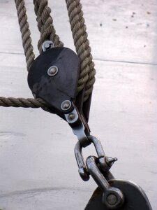 Pulley sunset sea