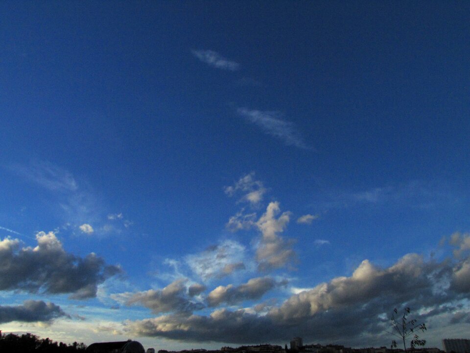 Sky clouds horizon
