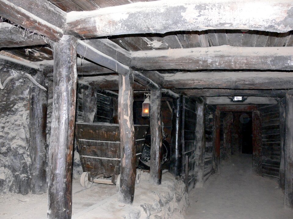 Underground gold mine deep